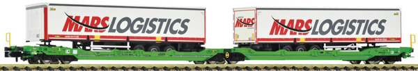 Fleischmann 6660102 - Articulated Double-Pocket T3000e Cars with loads of the CFL