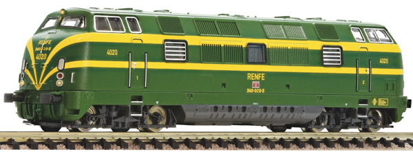 Fleischmann 7360026 - Spanish Diesel locomotive 340-020-3 of the RENFE 