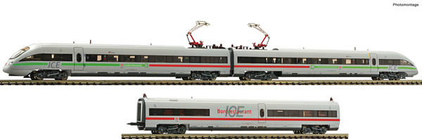 Fleischmann 746072 - German 3-piece set: Electric EMU ICE class 411 of the DB AG (Sound)
