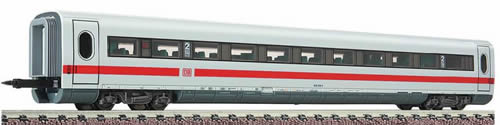 Fleischmann 7494 - ICE 2-Coach with traffic red stripe, 2nd Class with childrens compartment, type 806.0 of the DB AG