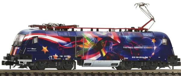 Fleischmann 7560070 - Austrian Electric locomotive 1116 212 “Football unites Europe” of the ÖBB 