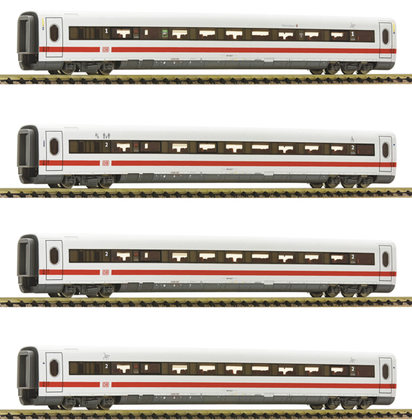 Fleischmann 7760004 - 4-piece set: Additional wagons for ICE 2 (BR 402) 