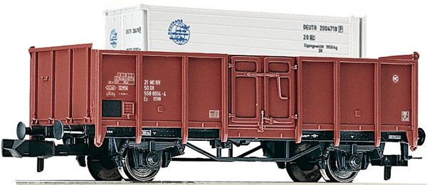 Fleischmann 820526 - German Gondola Type Es of the DR + Container