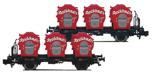 Fleischmann 823302 - German Container Car Set Resi Schmelz of the DB