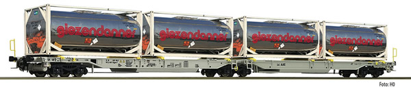 Fleischmann 825009 - 2pc Articulated double pocket wagon T2000 AAE