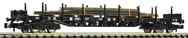 Fleischmann 826811 - Stake wagon that carries steel plates  