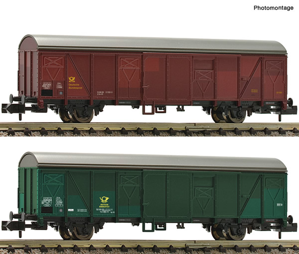 Fleischmann 831513 - 2 piece set postal goods wagon