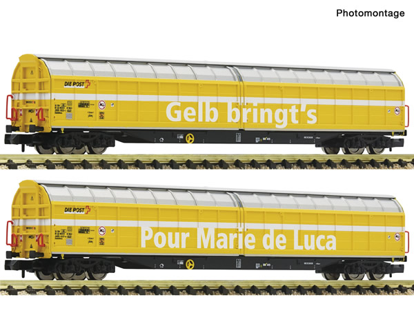 Fleischmann 838322 - 2 piece set high-capacity sliding wall wagons