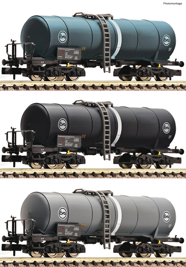 Fleischmann 848028 - 3 piece set tank wagon