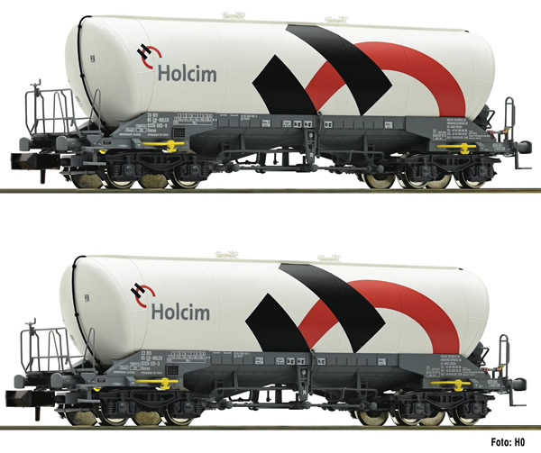 Fleischmann 848901 - Swiss Silo wagon set of the Holcim/Wascosa