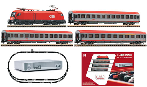 Fleischmann 931383 - Digital starter set “Series 1116 with InterCity train of the ÖBB and z21”