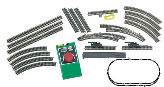 Fleischmann 939901 - Analog Set A+B Starter Set - Track & Control Only