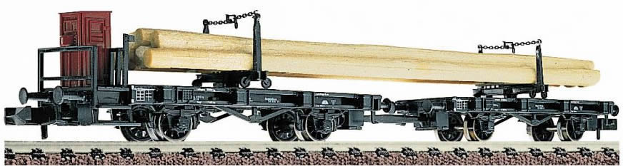 3 Wagons Tombereaux Fleischmann N – Époque 1 (1832-1925) – Réf 821202 – Occasion