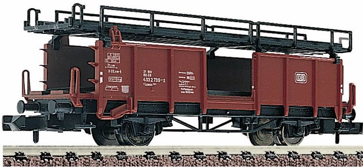 Fleischmann 1472 – Wagon Porte-autos 8 Voitures – Vintage – Boîte D'origine – Réf C002