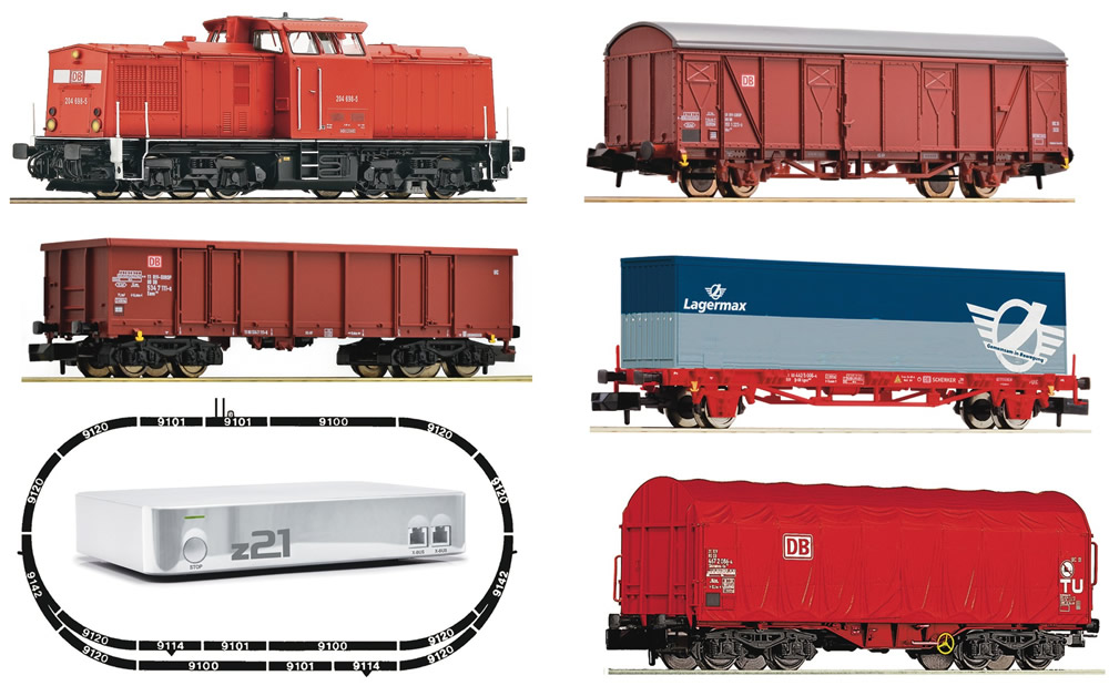 Fleischmann 931484 - German Digital Starter Set BR 204 with