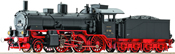 Steam locomotive BR 37 162, blk/red livery w/sound