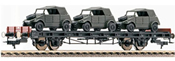 Flat wagon S14, w. mini tank