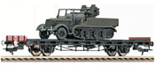 Flat wagon S14, w. mini tank