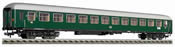 Express coach 2nd class, type B4üm-63 of the DB with electronic tail lighting