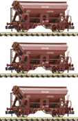 3 piece set: Swivel roof wagons