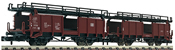 Double deck coach carrier for goods trains   