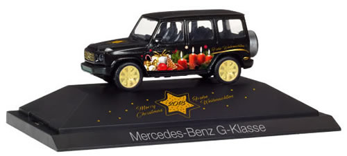 Herpa 102124 - Mercedes G Class P.C. Christmas 2018