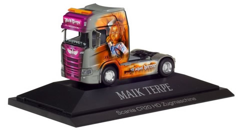 Herpa 110976 - Scania CR 20 High Roof Maik Terpe