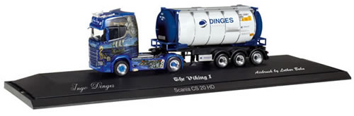 Herpa 121811 - Scania CS 20 Hdcontainer Semi P.C. Ingo Dinges, T...