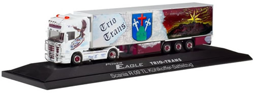 Herpa 121965 - Scania R TL Reefer Semi Trio-Trans, Eagle