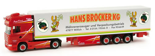 Herpa 158046 - Scania R TL Reefer Semi (50.95) Brocker
