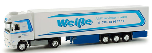 Herpa 158336 - DAF XF 105 SSC Reefer Semi (42.25) Weisse Berlin