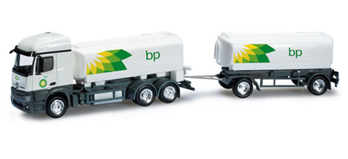 Herpa 159975 - Mercedes-Benz Actros Streamspace fuel tank trailer BP