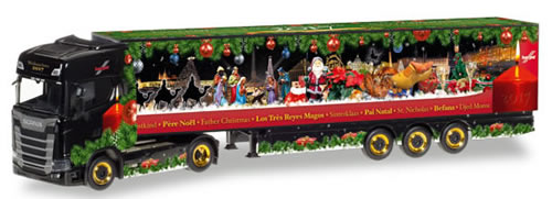 Herpa 307789 - Scania CS 20 (62.95) HD Semi Christmas 2017