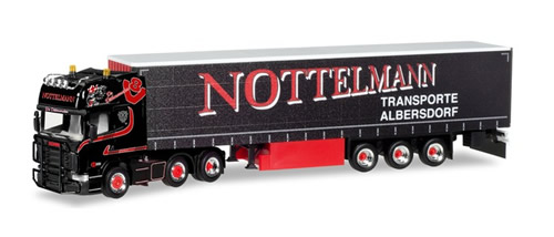 Herpa 308496 - Scania R TL Curtain Canvas Semi Nottelmann