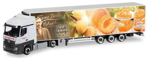 Herpa 308878 - Mercedes Actros Reefer Semi 125 Years Zentis