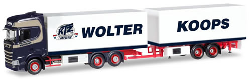 Herpa 308946 - Scania CS Reefer Trailer Wolter Koops