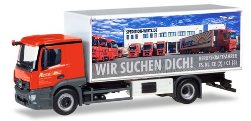 Herpa 309295 - Mercedes Actros Reefer Truck Wirtz