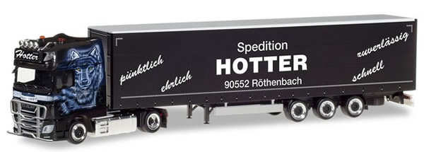 Herpa 309707 - DAF XF SSC Curtain Semi Hotter
