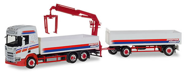 Herpa 309714 - Scania CR Highroof, T/T W/Hoist Furmetz