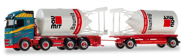 Herpa 310130 - Volvo FH T/T, Bulk Tanks Matthiessen Logistik