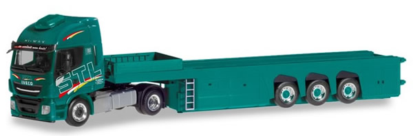 Herpa 310147 - Iveco Stralis Xp, Concrete Parts Trailer STL