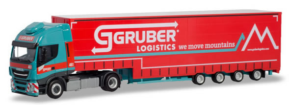 Herpa 310512 - Iveoc Stralis Semi Gruber Logistics