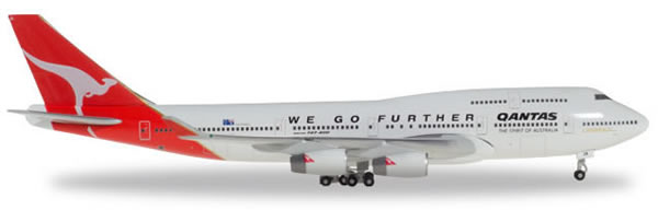 Herpa 500609 - Boeing 747-400, -001 25 Years Herpa Wings Qantas