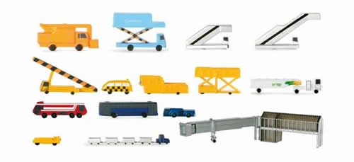 Herpa 519472 - Various Support Vehicles And Pass. Bridges