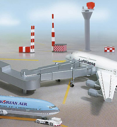 Set 5 Ponti Passeggeri (Jet Bridges) Per Aeroporto In Scala 1:500 &ndash; Herpa Wings