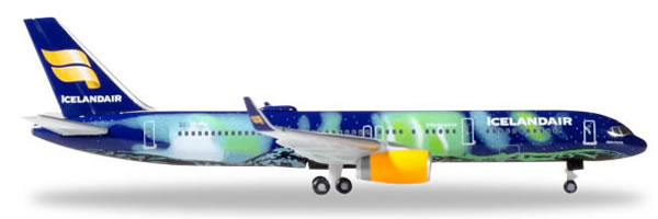 Herpa 529129 - Boeing 757-200 Icelandair - Hekla Aurora