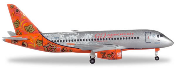 Herpa 531160 - Sukhoi Superjet Ssj-100 90th Anniversary Aeroflot