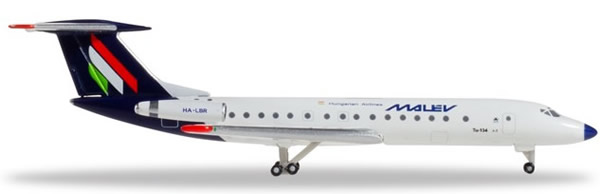 Herpa 532914 - Tupolev Tu-134a Malev Hungairian Airlines