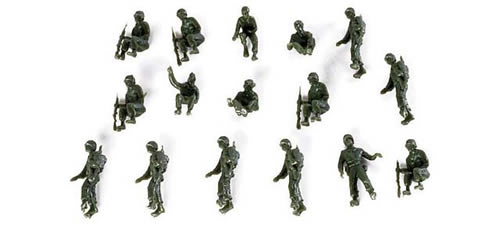 Herpa 741217 - 16 US Soldiers 154 US Army