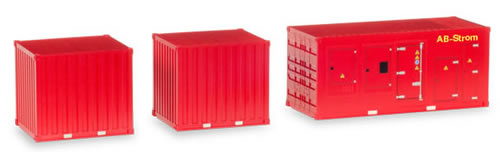 Herpa 76807 - Generator (1), Storage, (2X10) Emergency